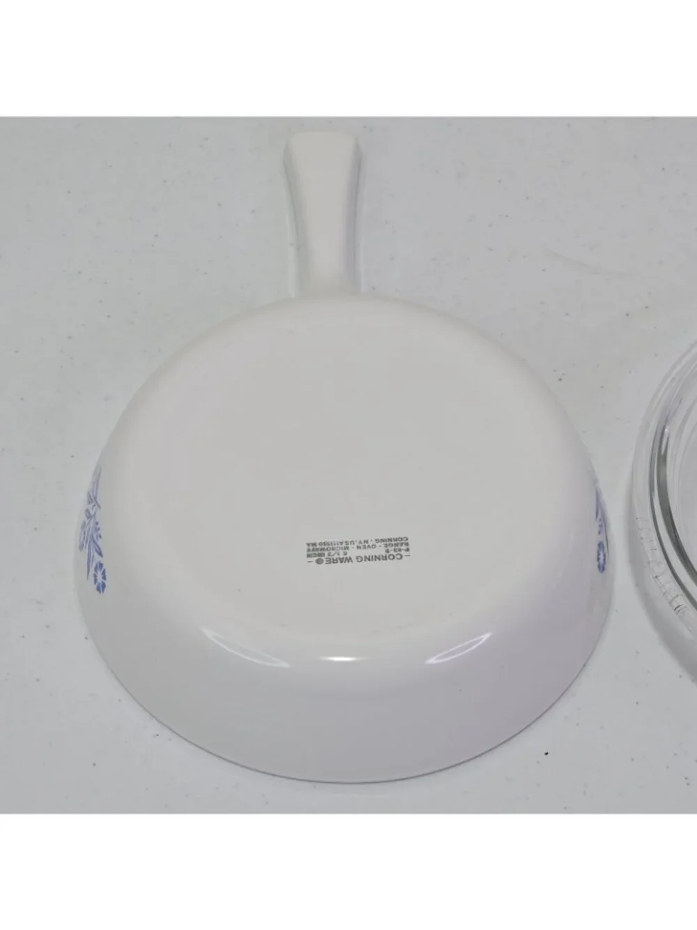 Corning Ware 6½ Inch Cornflower Menuette Skillet /Saucepan P-83-B Vintage